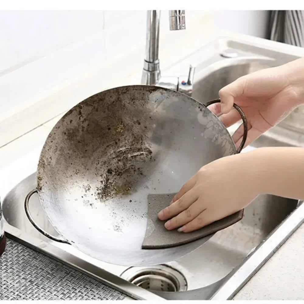 Nano Carborundum Kitchen Scouring Sponge Set | 5 or 10 Pcs
