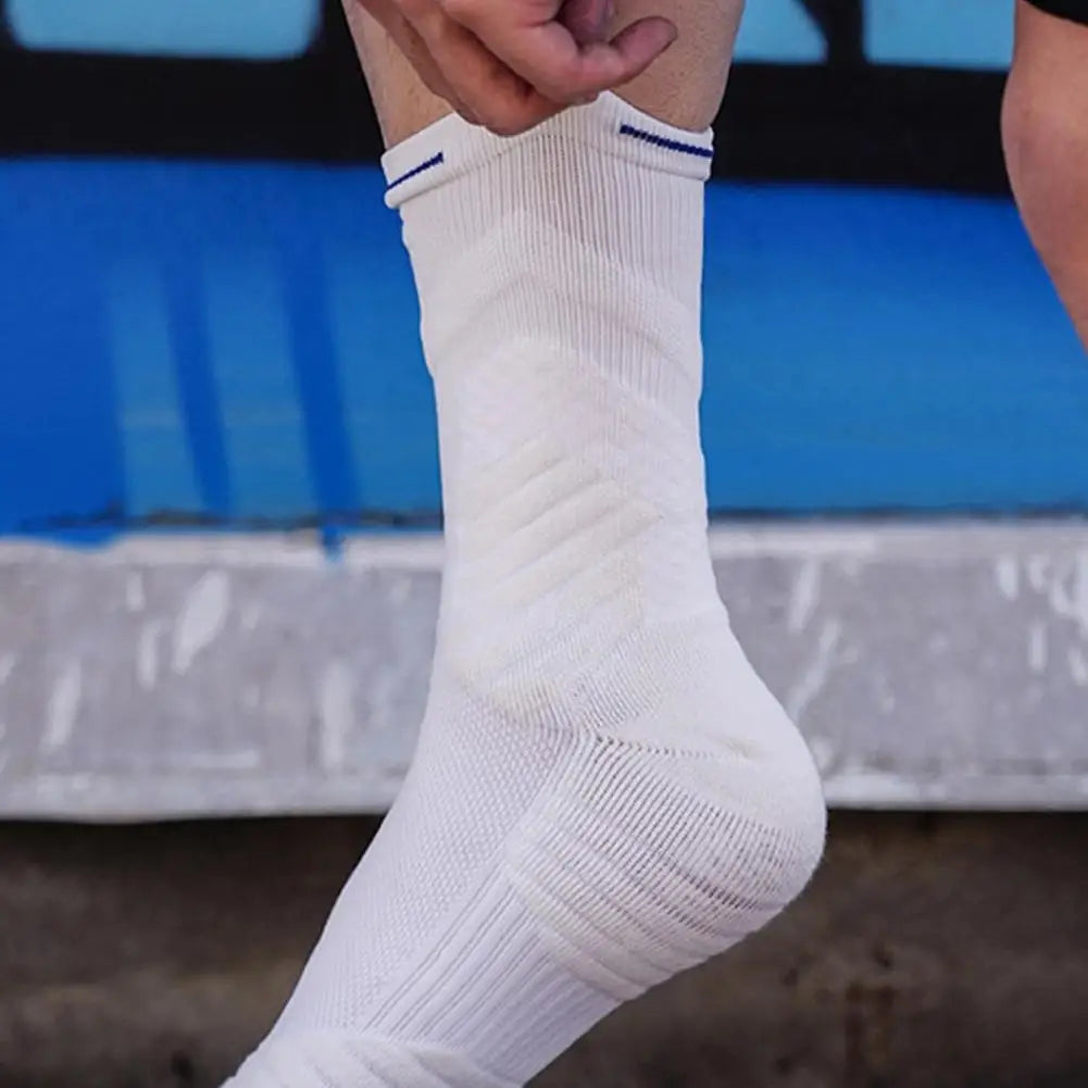 Men's Non-Slip Basketball Socks | Thick Cotton Mid-Tube Sport Athletic Basketball Socks Peaceful Pleasures Health and Wellness