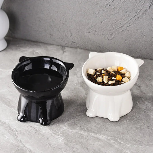 Elevated Anti-Knock Cat & Dog Bowl | High Foot Pet Feeder Elevated Pet Bowl Peaceful Pleasures Health and Wellness