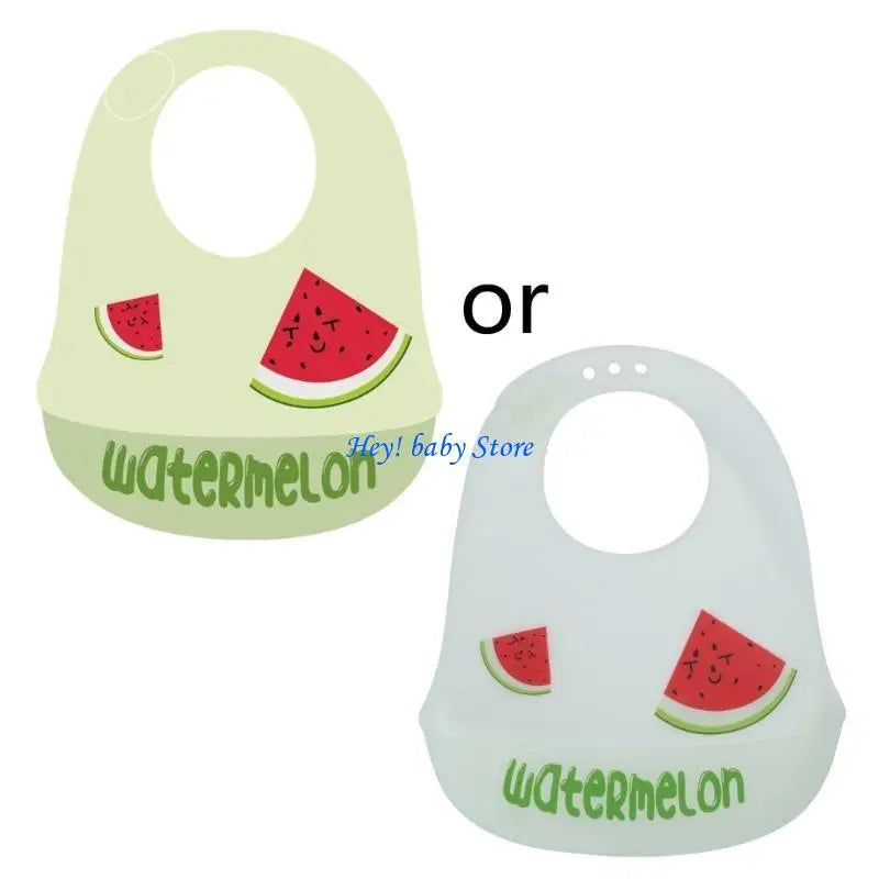 Waterproof Silicone Baby Bib | Cartoon, Adjustable 0–36 Months