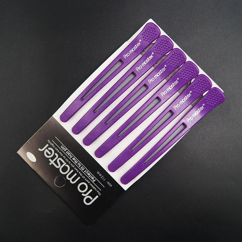 2sets 6pcs/Set Flat Duck Mouth Hair Clips for Hair Styling, Holding, Hairdressing, Cutting, DIY Home, Salon Hairpin Accessorie Peaceful Pleasures Health and Wellness PURPLE