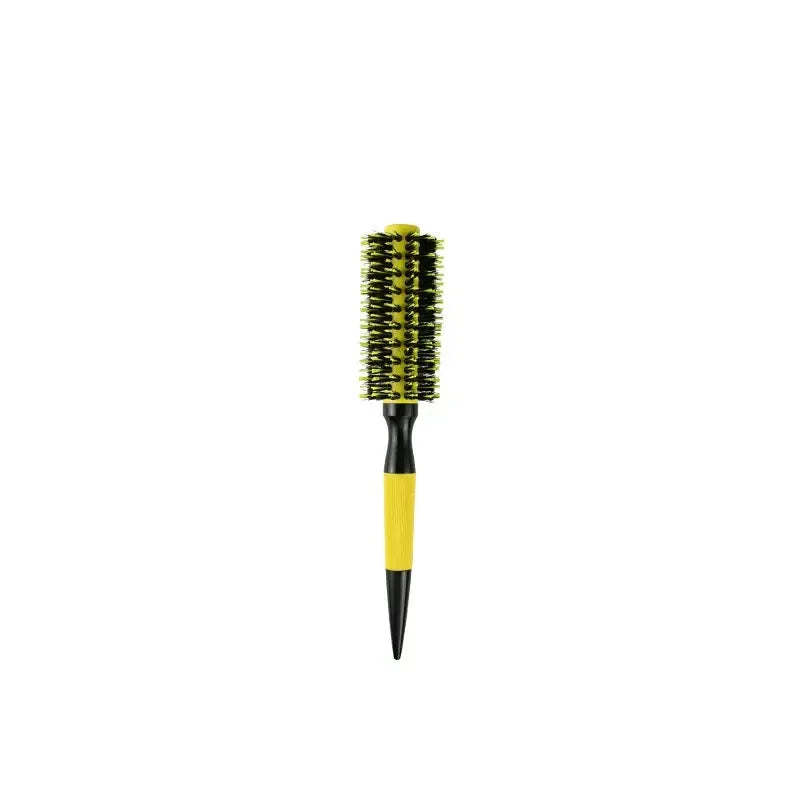 Wooden Round Boar Bristle Hair Brush | Ceramic Ionic Styling