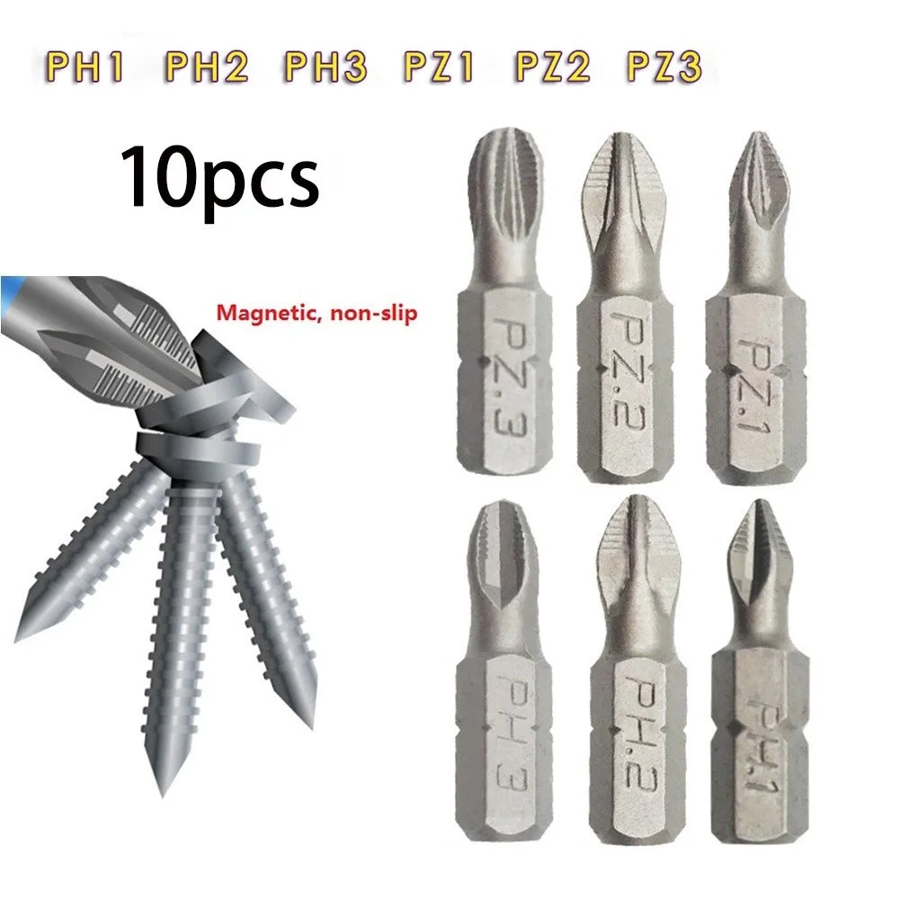 Anti Slip Screwdriver Bit Electric Hex Shank Magnetic Drill Screw
