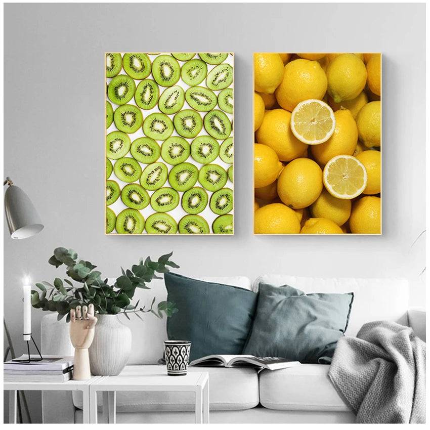 Nordic Minimalist Food Canvas Wall Art | Kitchen & Dining Decor