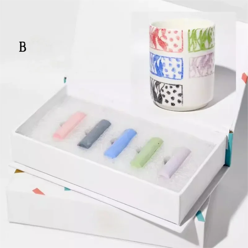 Medium-High Temperature Underglaze Ceramic Crayons - Premium Tools for Handmade Pottery & Ceramic Art Projects Peaceful Pleasures Health and Wellness B