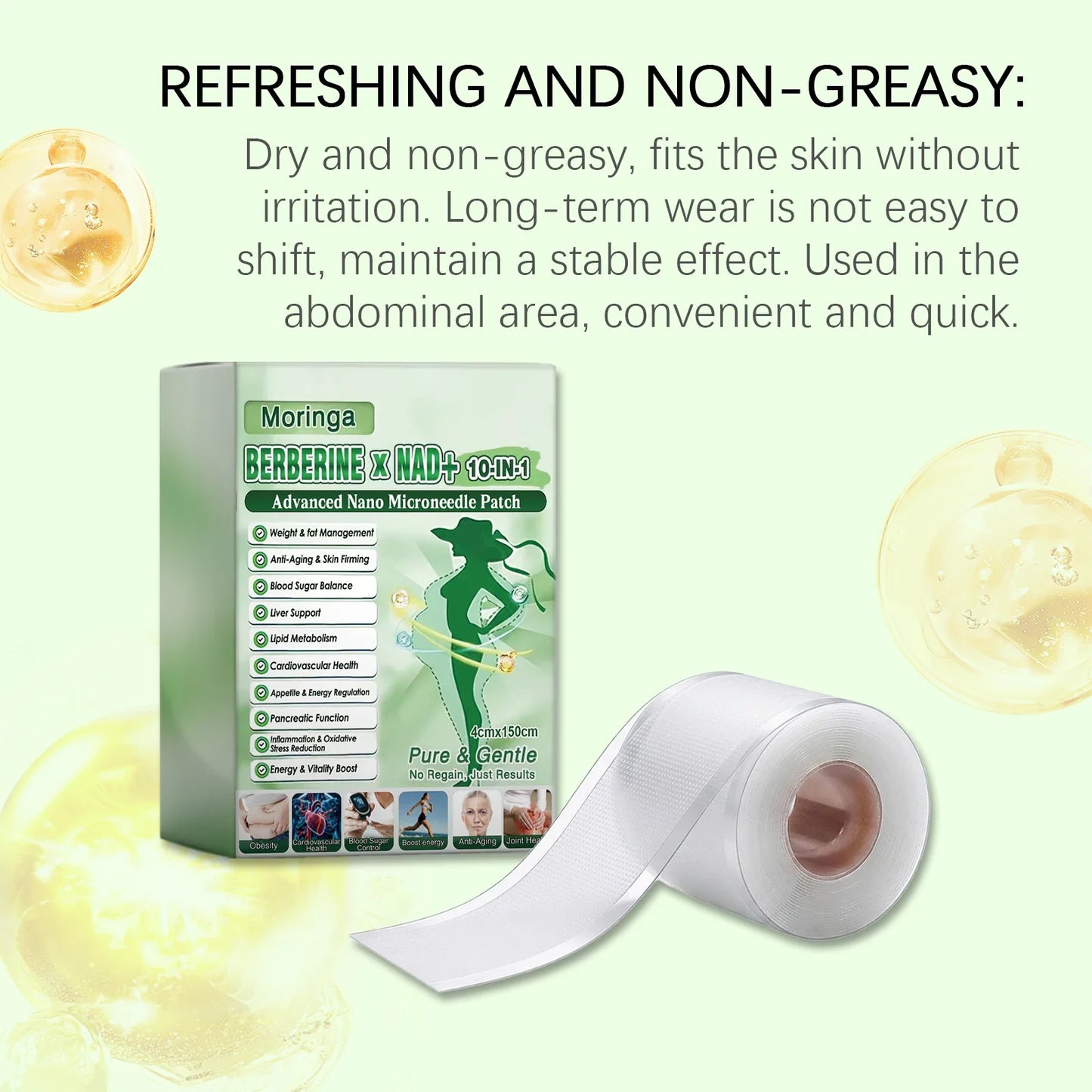 Microneedle Body Care Patch 4cm×150cm – Breathable & Cuttable