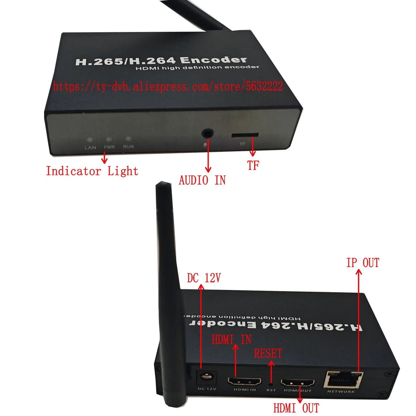 WiFi HDMI Video Encoder H.265 H.264 – RTMP SRT RTSP IPTV