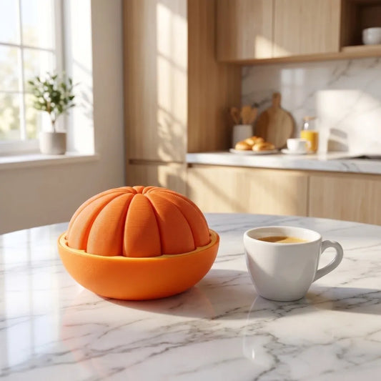 3D Printed Orange Simulation Fruit Model – PLA Plastic Decor Simulation Fruit Ornament Oasis Select