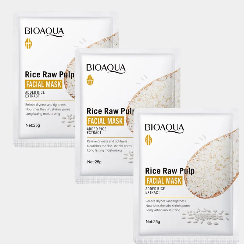 Rice Extract Sheet Mask – Pore Refining, Glass Skin & Hydration