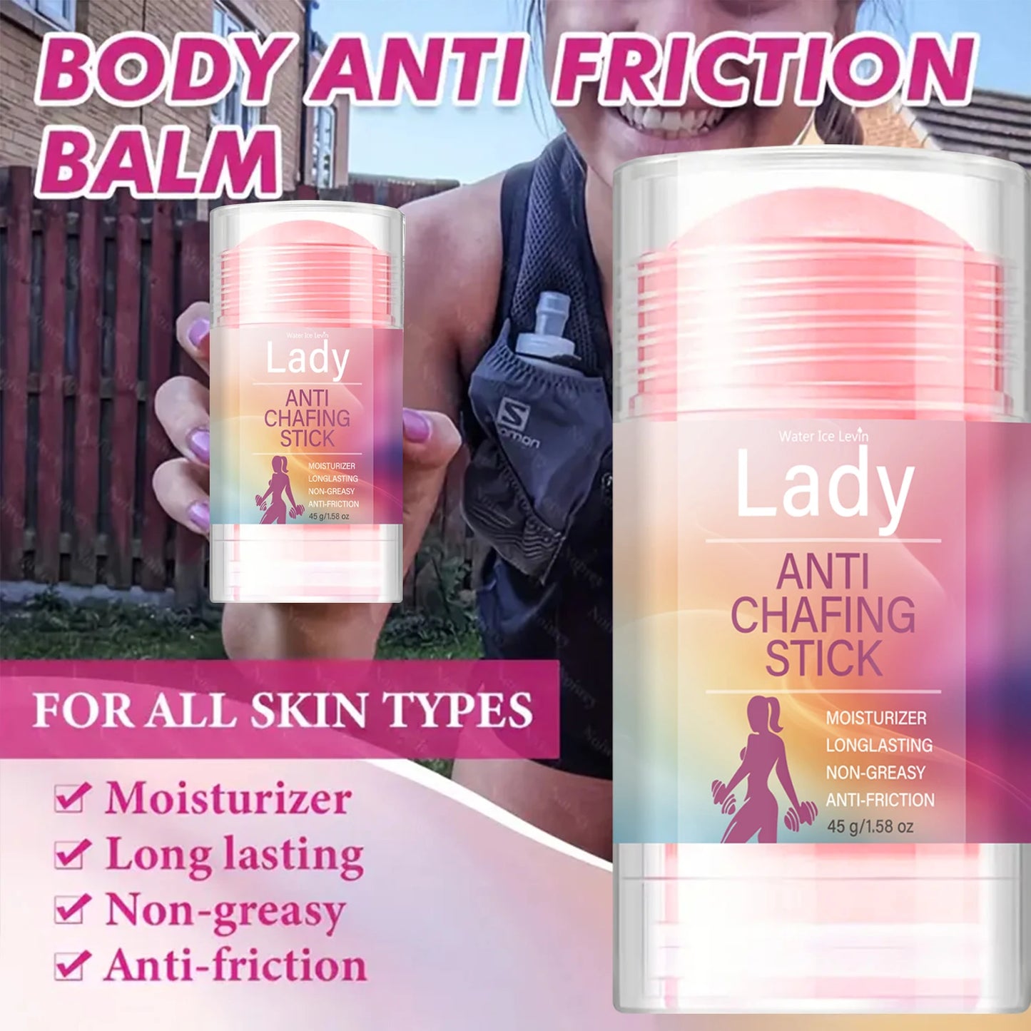 Non-Greasy Anti-Chafing Stick | Moisturizing Skin Protection