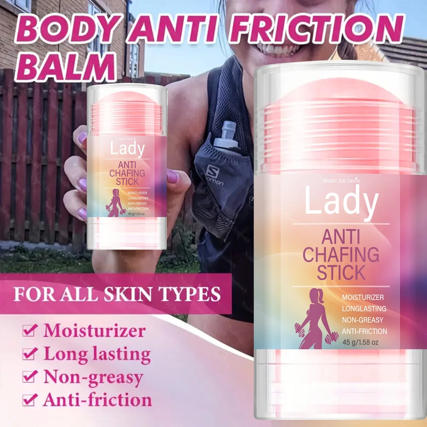 Anti-Chafing Stick – Non-Greasy Moisturizing Skin Protector