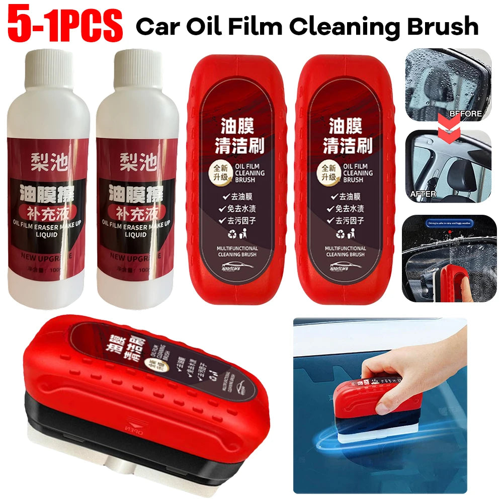 120ml Car Glass Oil Film Remover Glass Polishing Compound Windshield Cleaner Car Glass Polishing Clear Window Auto Detailing Peaceful Pleasures Health and Wellness