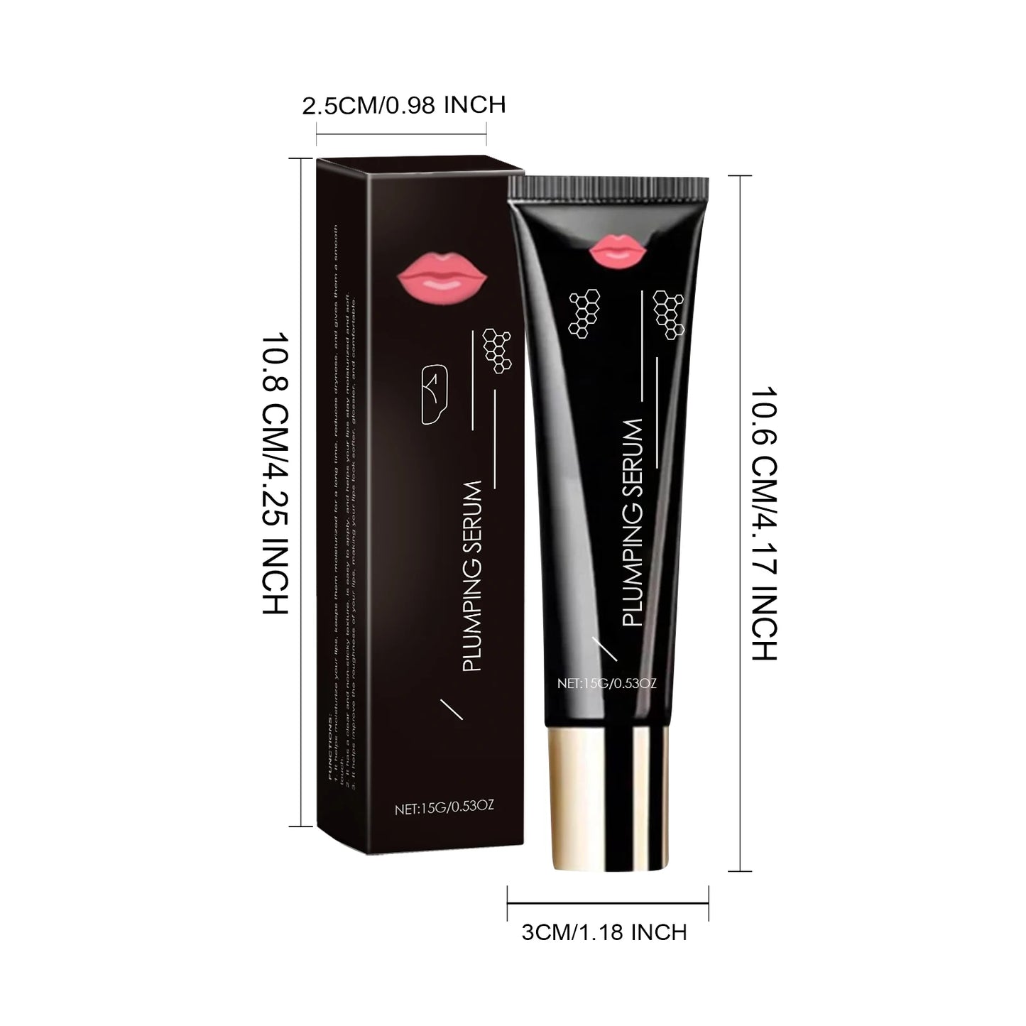 Plumping Lip Serum Gloss – Hydrating & Volumising Oil