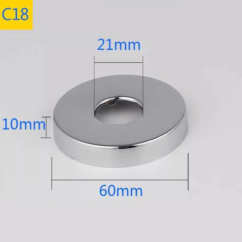 2PCS Stainless Steel Faucet Pipe Decorative Cover 1/2" 3/4" 1"