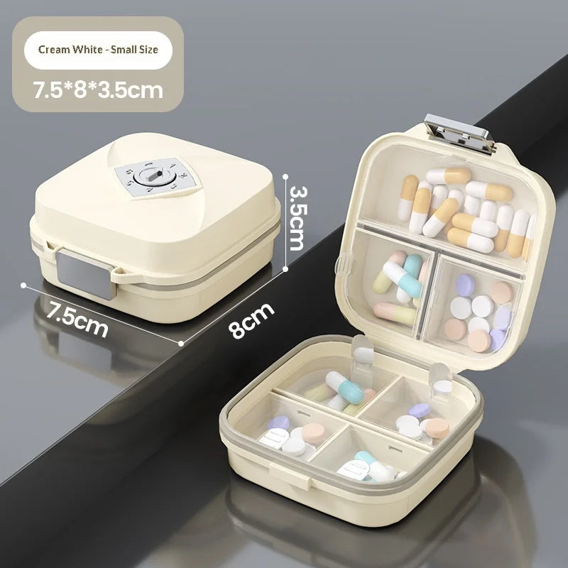 Ultimate Portable Weekly Pill Organizer Multiple Compartments Water Resistant Medicine Case for Travelers and Daily Use Storage Peaceful Pleasures Health and Wellness S Cream