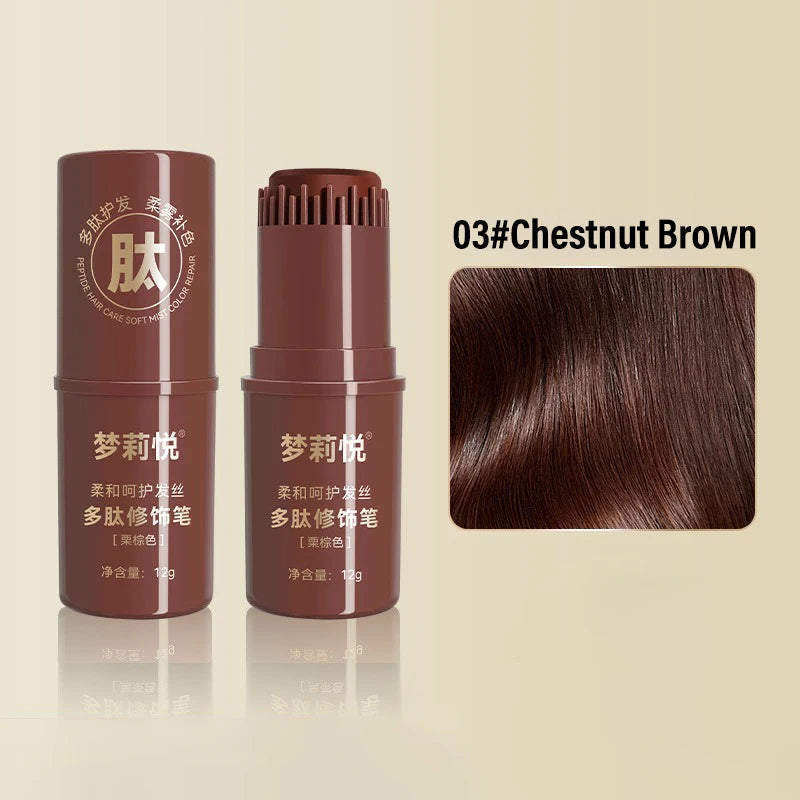 Temporary Hair Color Brush | 4 Shades Waterproof Root Touch-Up