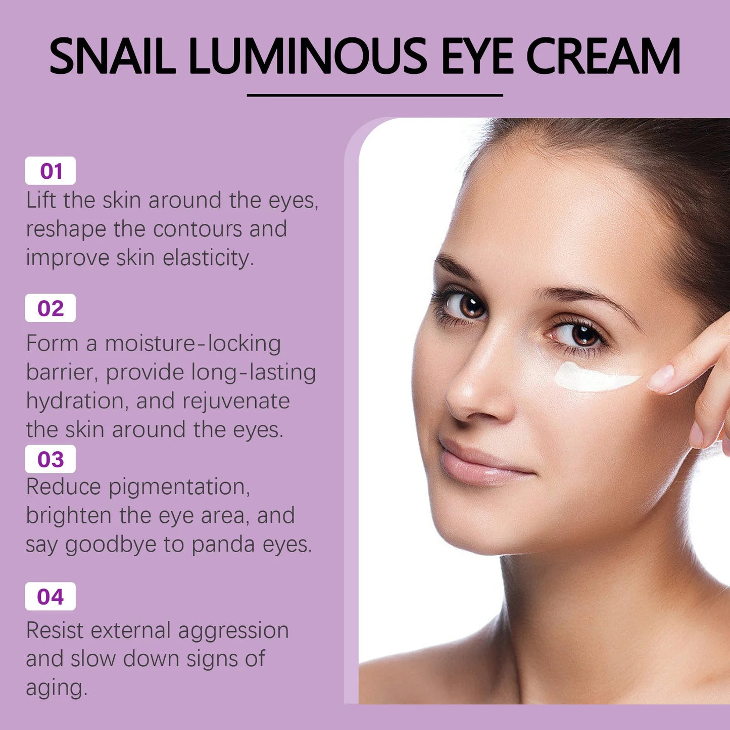 Hoygi Snail Mucin Eye Cream 20g | Dark Circles & Fine Lines