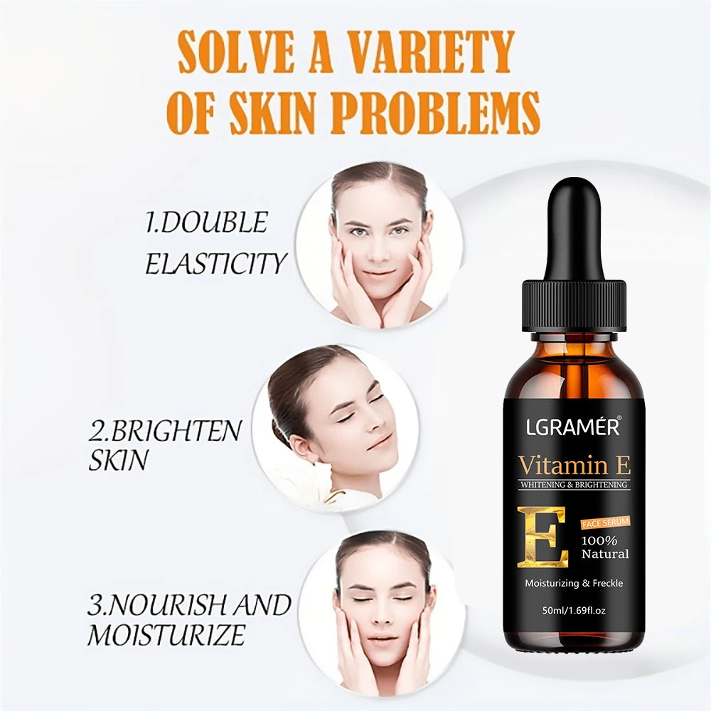 Vitamin E Face Serum – Whitening & Pore Minimizing Peaceful Pleasures Health and Wellness