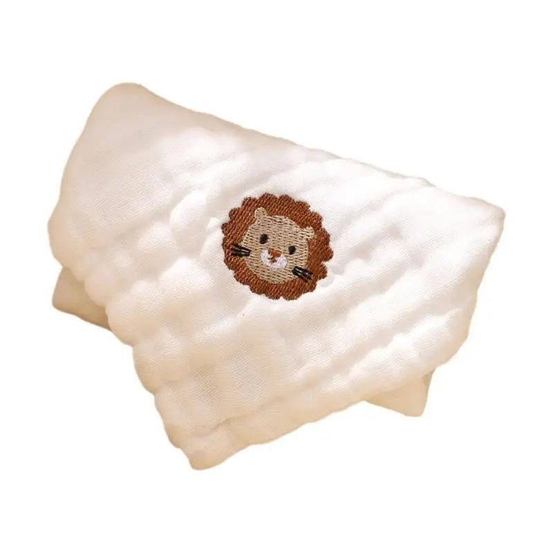 6-Layer Baby Towel | Soft Cotton Burp Cloth & Drool Bib