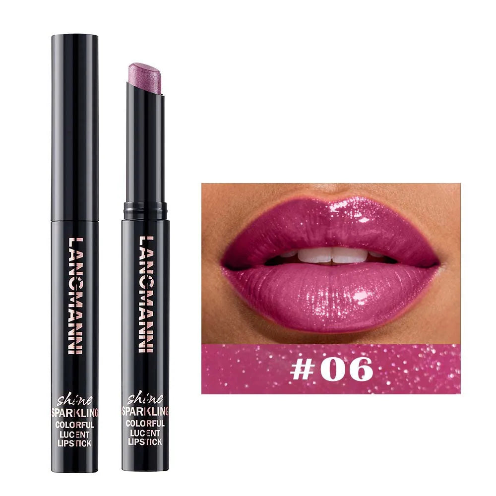 Pearl Shimmer Lipstick | High-Shine Creamy Hydrating Lip Color