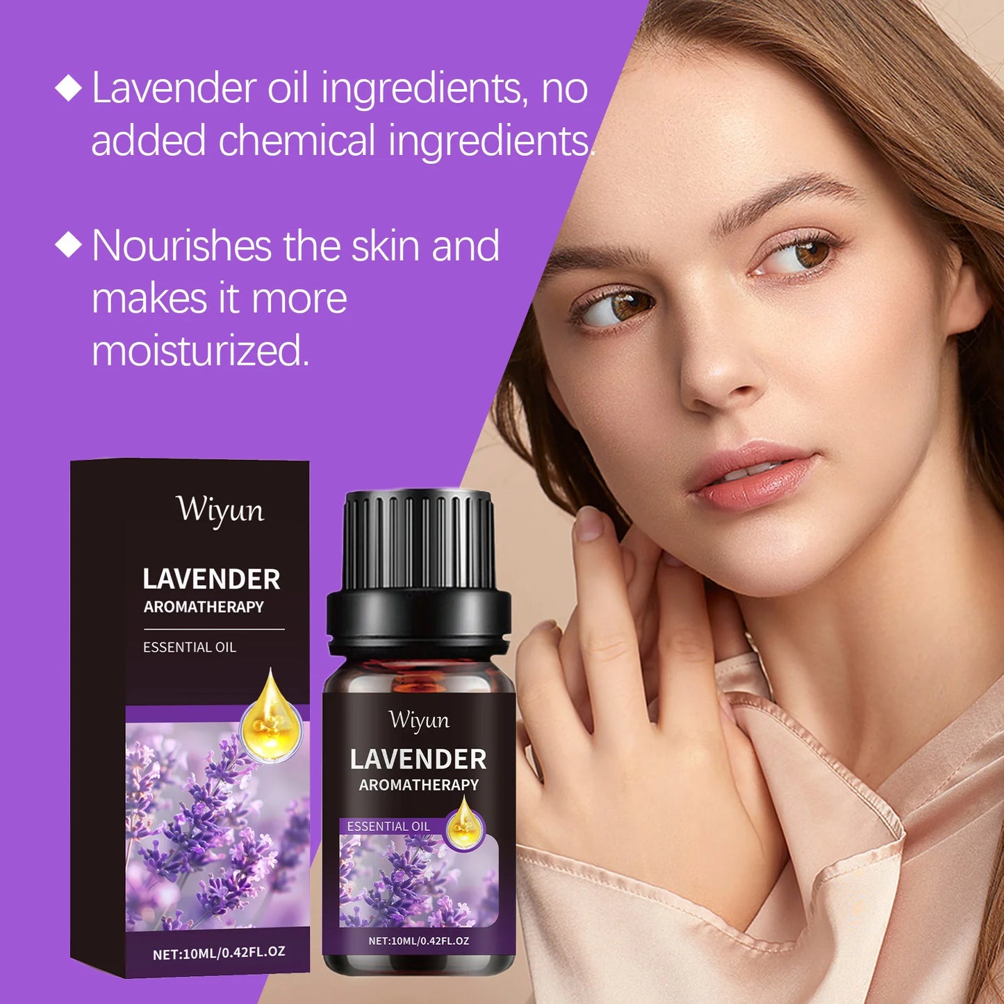 WIYUN Lavender Essential Oil Serum – Hair, Skin & Eyelash 10ml