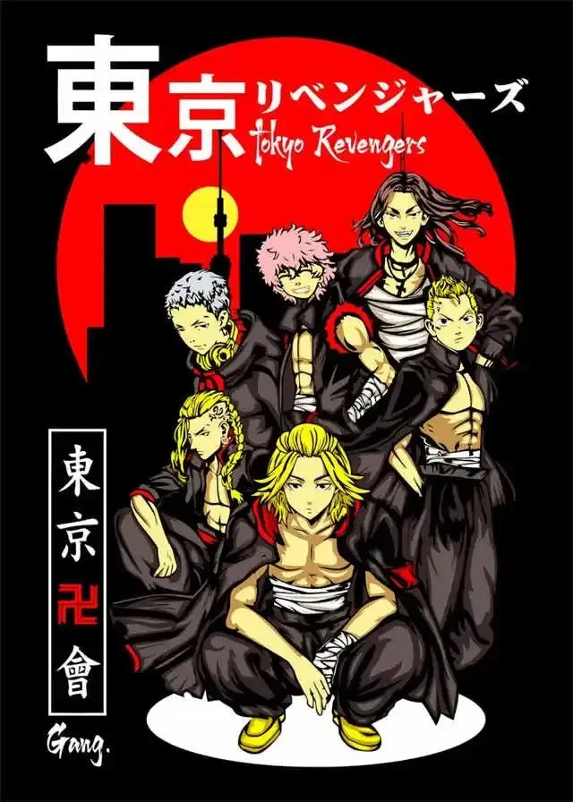Tokyo Revengers Canvas Wall Art – Mikey & Hanma Anime Poster