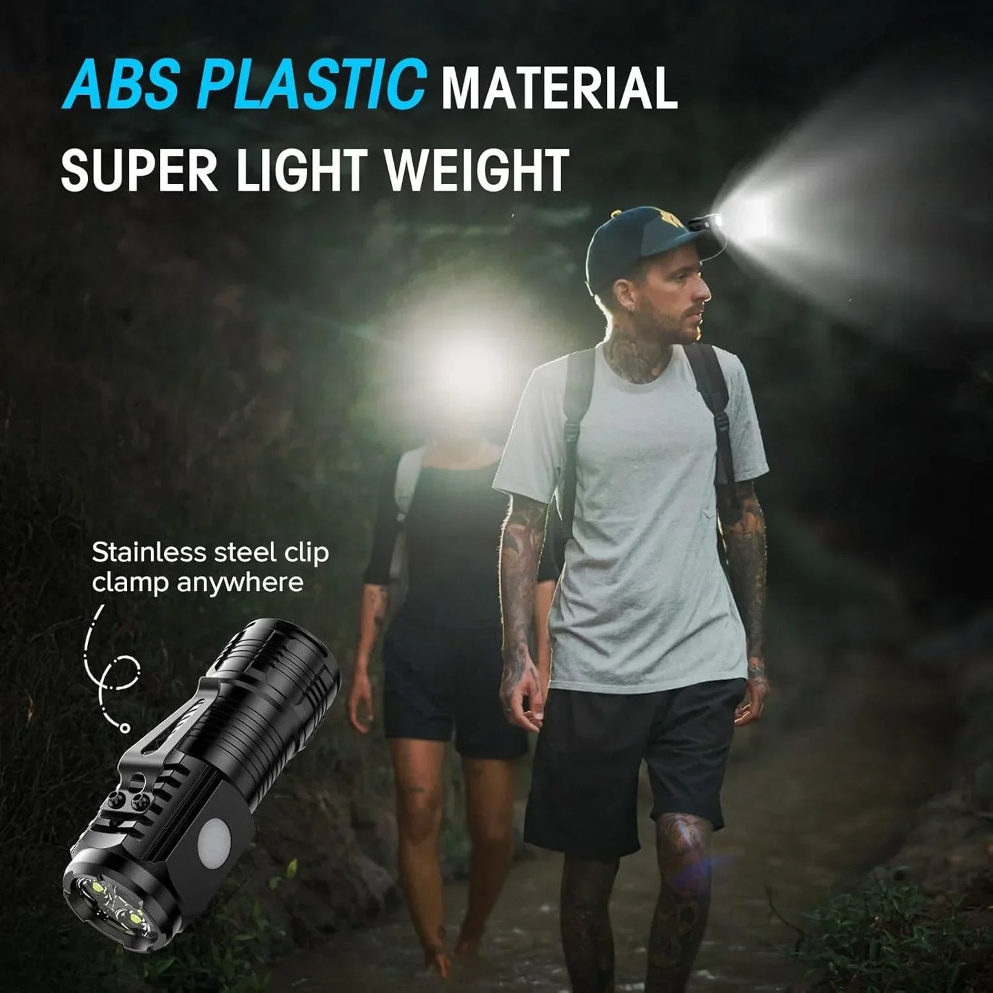 ZHIYU Mini LED Flashlight – Waterproof Pocket Torch & Pen Clip
