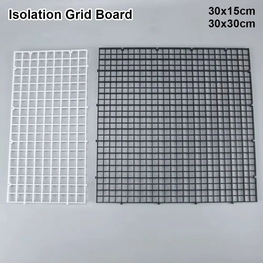 1Pcs Multifunctional Isolation Grid Board 30x30cm Black White Undergravel Bottom Plate Tray Plastic Seperator Divider Board Net Peaceful Pleasures Health and Wellness