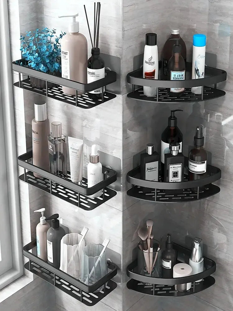 No-Drill Bathroom Shower Shelf | Wall Mounted Storage Organizer