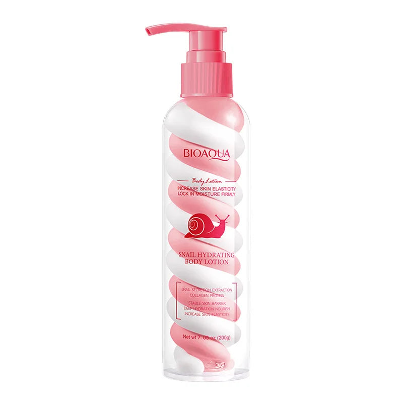 BIOAOUA Snail Marshmallow Body Lotion – Moisturizing 200ml
