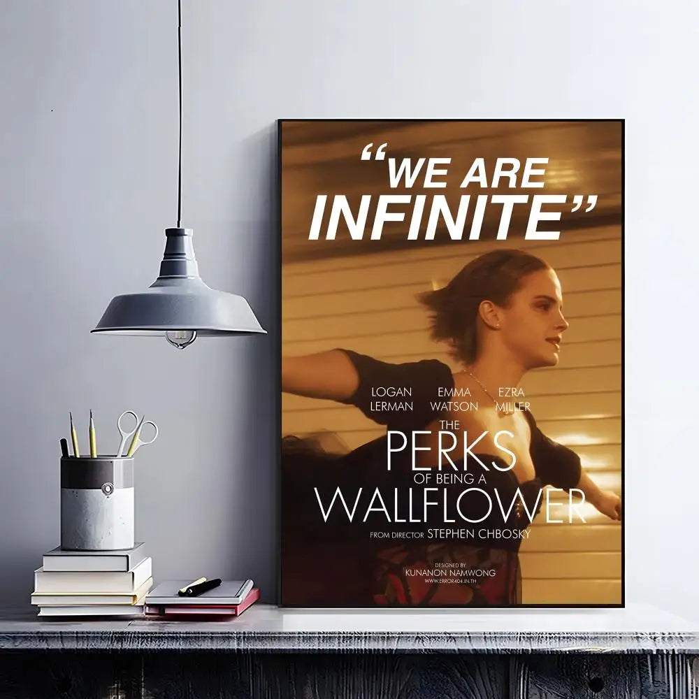 Perks of Being a Wallflower Poster – HD Self-Adhesive Wall Art Wall Art Poster Peaceful Pleasures Health and Wellness z6 50X70cmNoframe