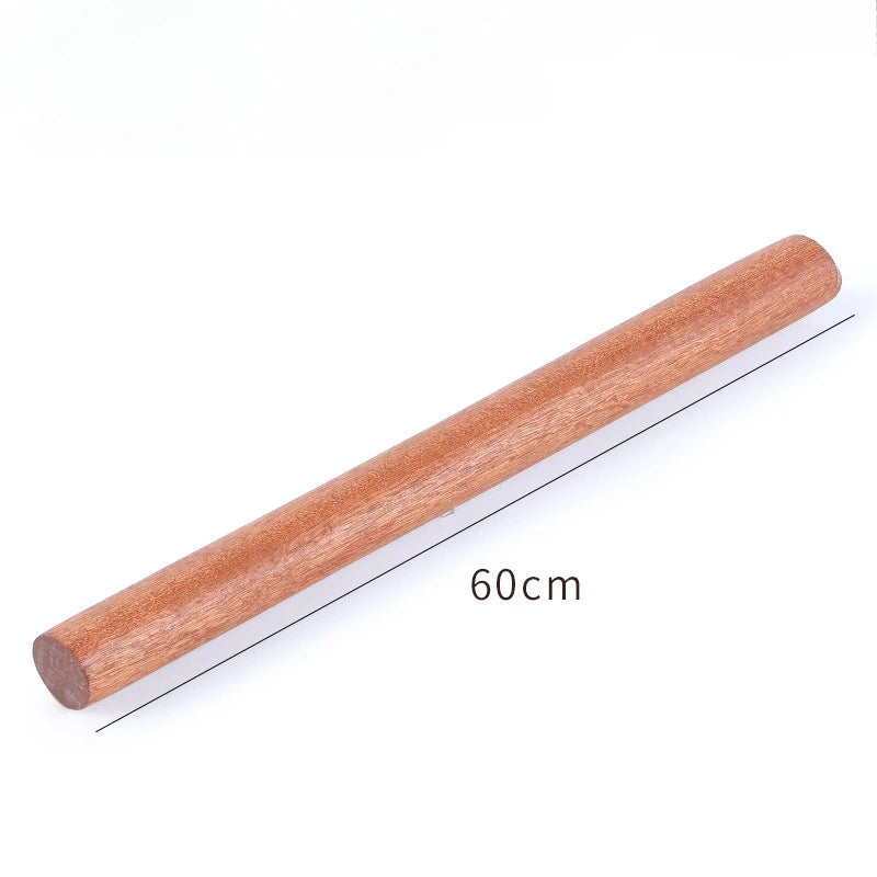25/30/50/60cm Natural lacquerless rolling pin solid wood Baking Dumpling Pie Pastry Noodles Ebony Wood Rolling Pin Baking tools Peaceful Pleasures Health and Wellness 60CM