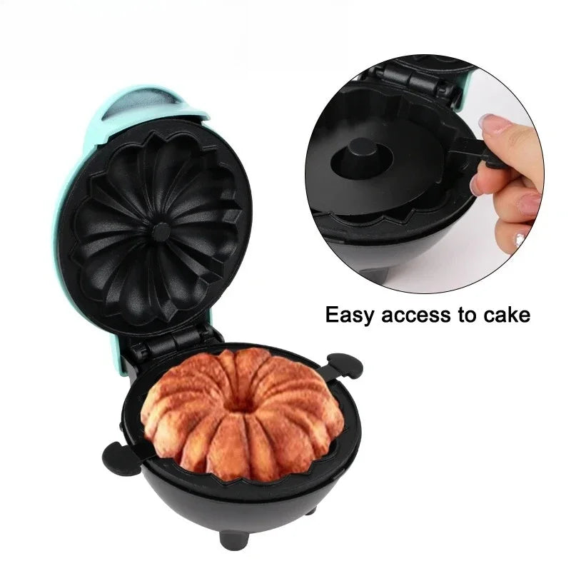 URGGU Mini Electric Cake Maker – Non-Stick Waffle & Muffin Machine