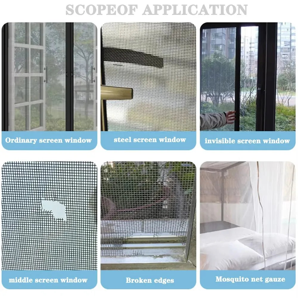 Easy-to-apply Waterproof Window Screen Repair Tape Keep Mosquitoes