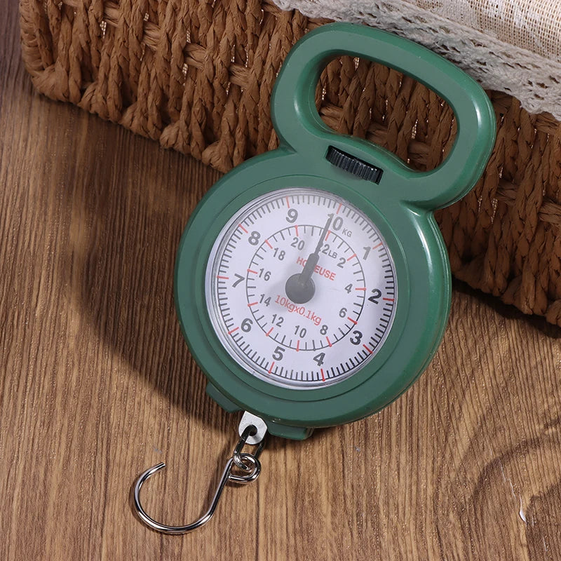 10kg Portable Spring Hook Scale – Fishing, Travel & Parcels