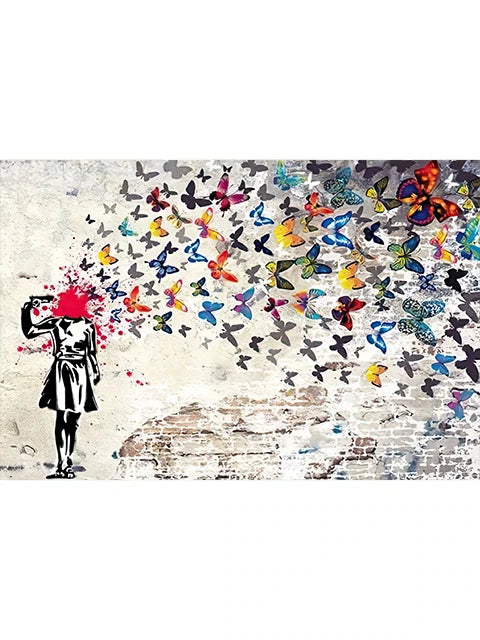 Banksy Graffiti Pop Art Canvas Wall Print | Street Art Poster