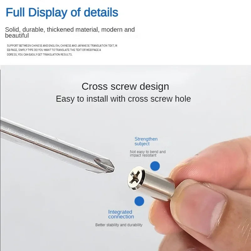 Self-Tapping Screw Shelf Partition Bracket Set | 10/15/25 Pcs