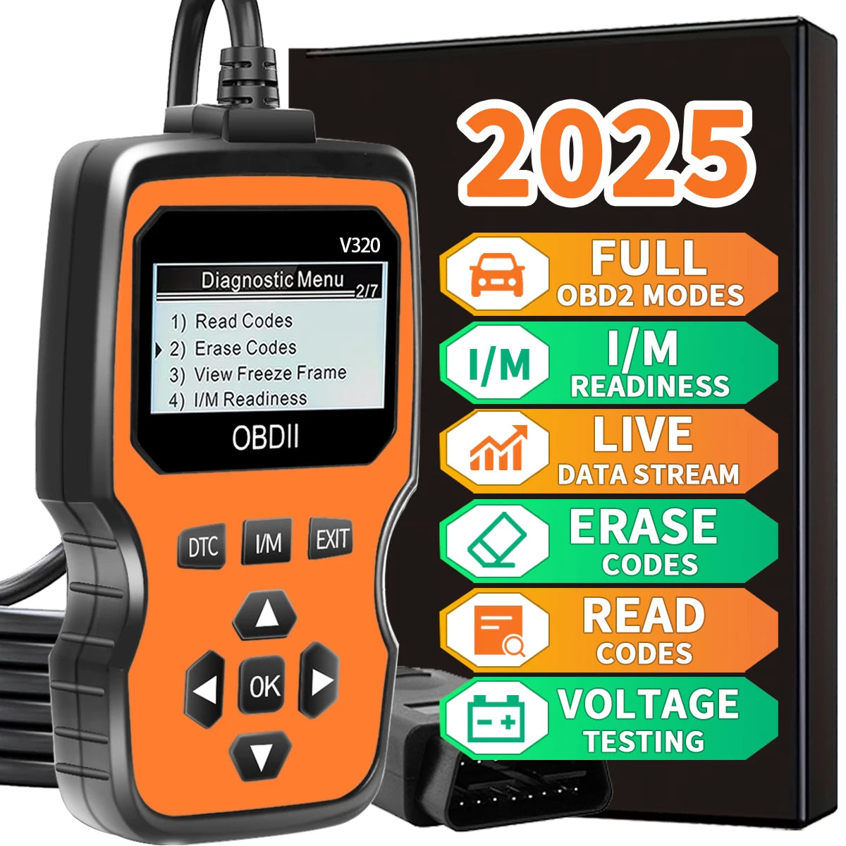 OBD2 CAN Diagnostic Scanner – Read & Clear Engine Fault Codes Peaceful Pleasures Health and Wellness YELLOW
