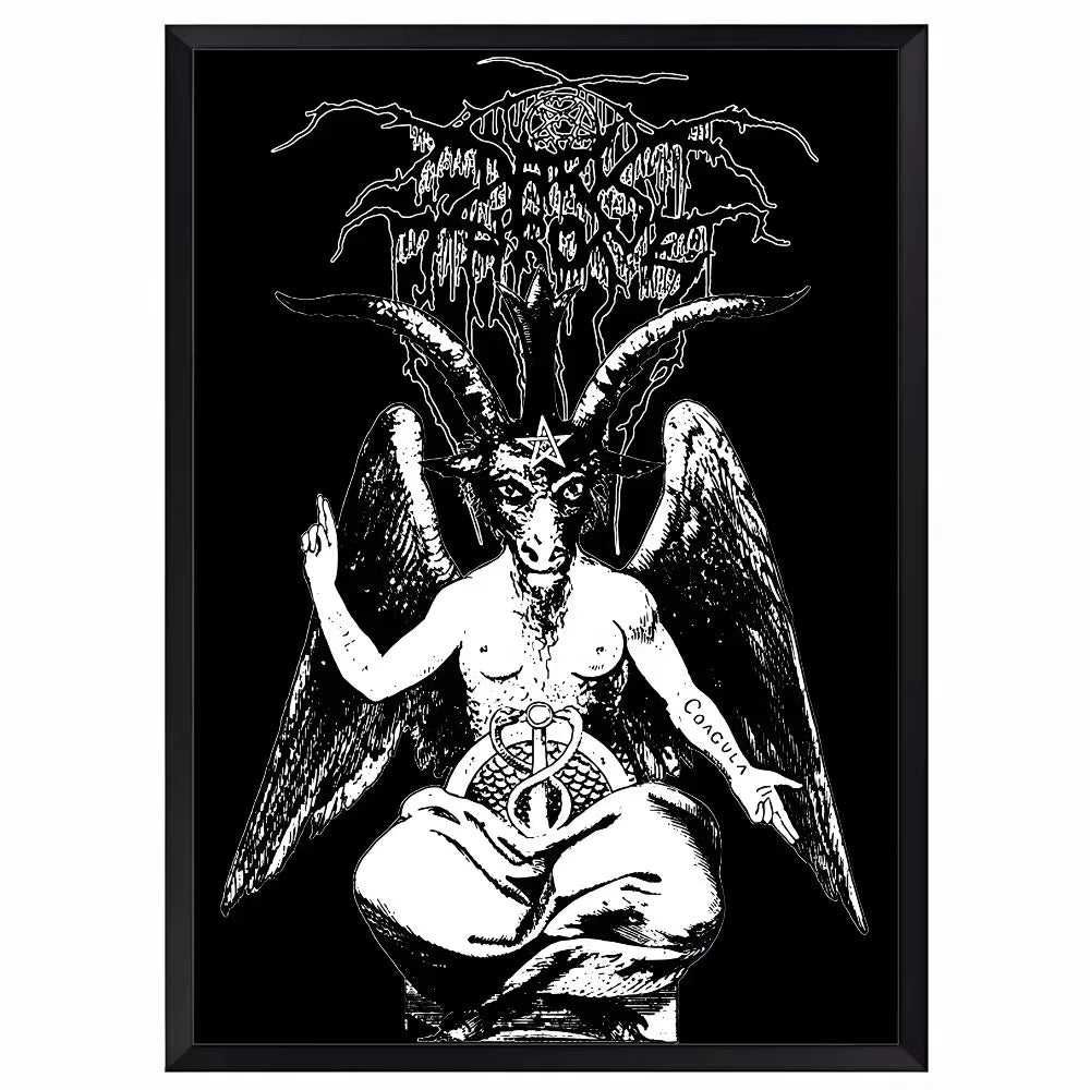 Classic D-DarkthroneS Band Poster HD Art Sticky Wall Waterproof Home Living Room Bar Office Aesthetic Decoration Peaceful Pleasures Health and Wellness ZLH5290 100x150cm No Frame