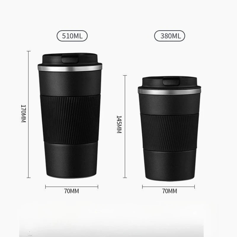 Stainless Steel Vacuum Insulated Car Coffee Cup | 6–12Hr Insulated Travel Mug Peaceful Pleasures Health and Wellness