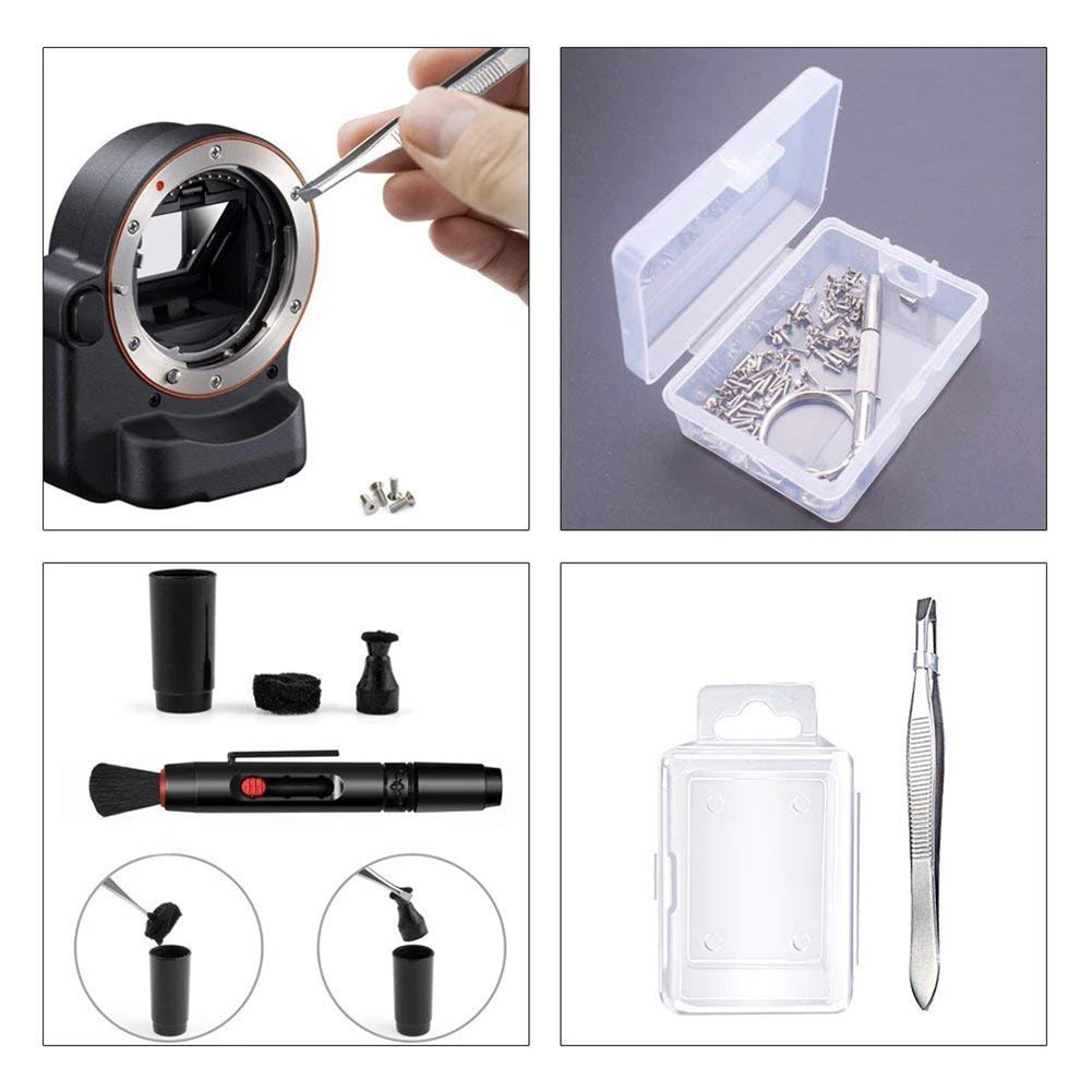 7-47PCS Camera Cleaner Kit DSLR Lens Digital Camera Sensor Cleaning Set for Sony Fujifilm Nikon Canon SLR DV Cameras Clean Kit Peaceful Pleasures Health and Wellness