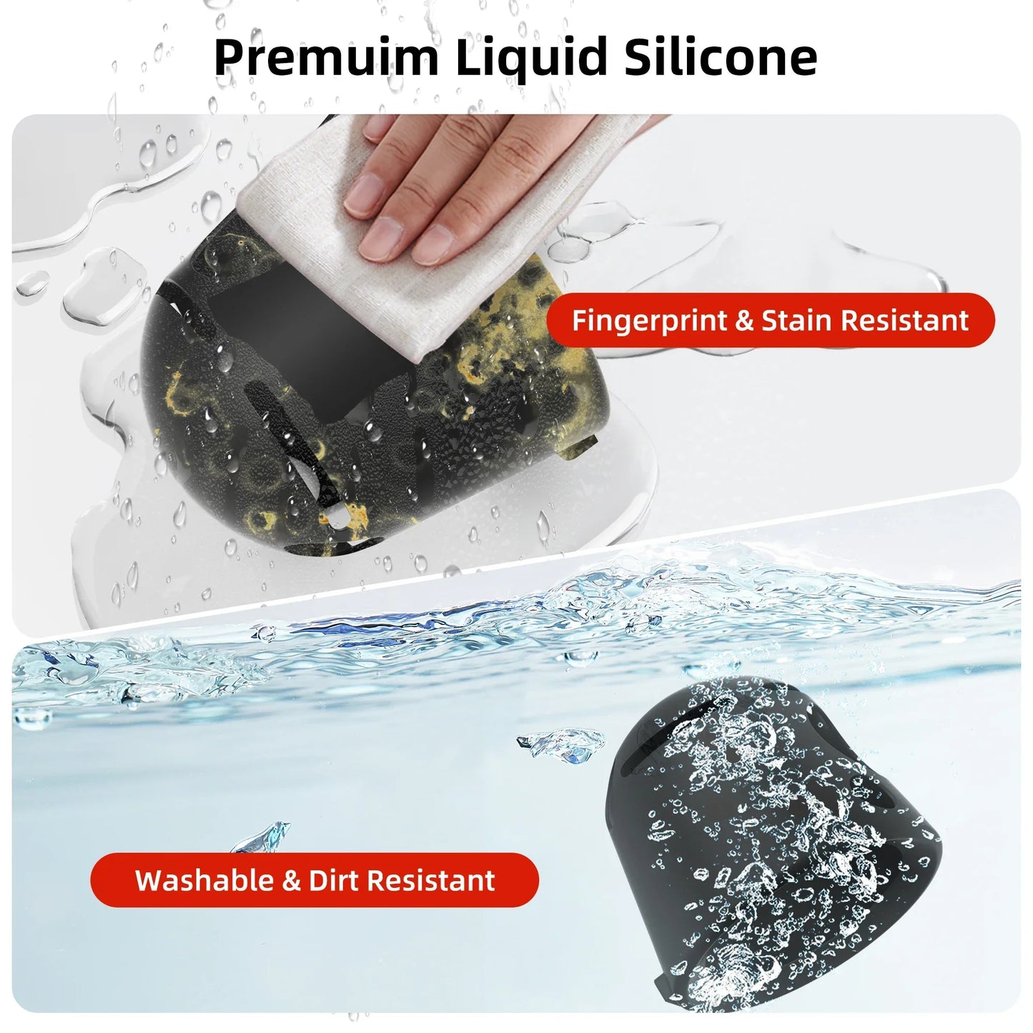 Liquid Silicone Case and 2 Pack HD Films for Nintendo Alarmo Peaceful Pleasures Health and Wellness