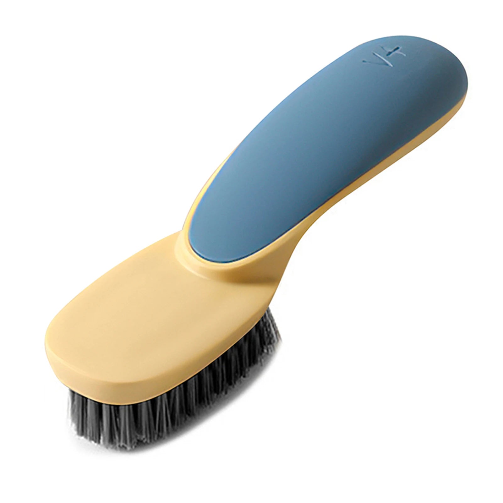 Laundry Stain Wear Resistant Washing Brush Shoe Brush Soft Bristle Cleaning Shoes Scrubber Long Handle Household Cleaning Tool Peaceful Pleasures Health and Wellness Blue Yellow