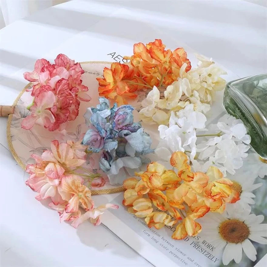 Silk Hydrangea Artificial Flowers for Wedding & Home Décor