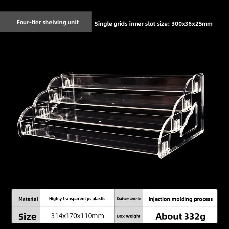 Transparent Multi-Layer Cosmetics Display Stand & Storage Rack
