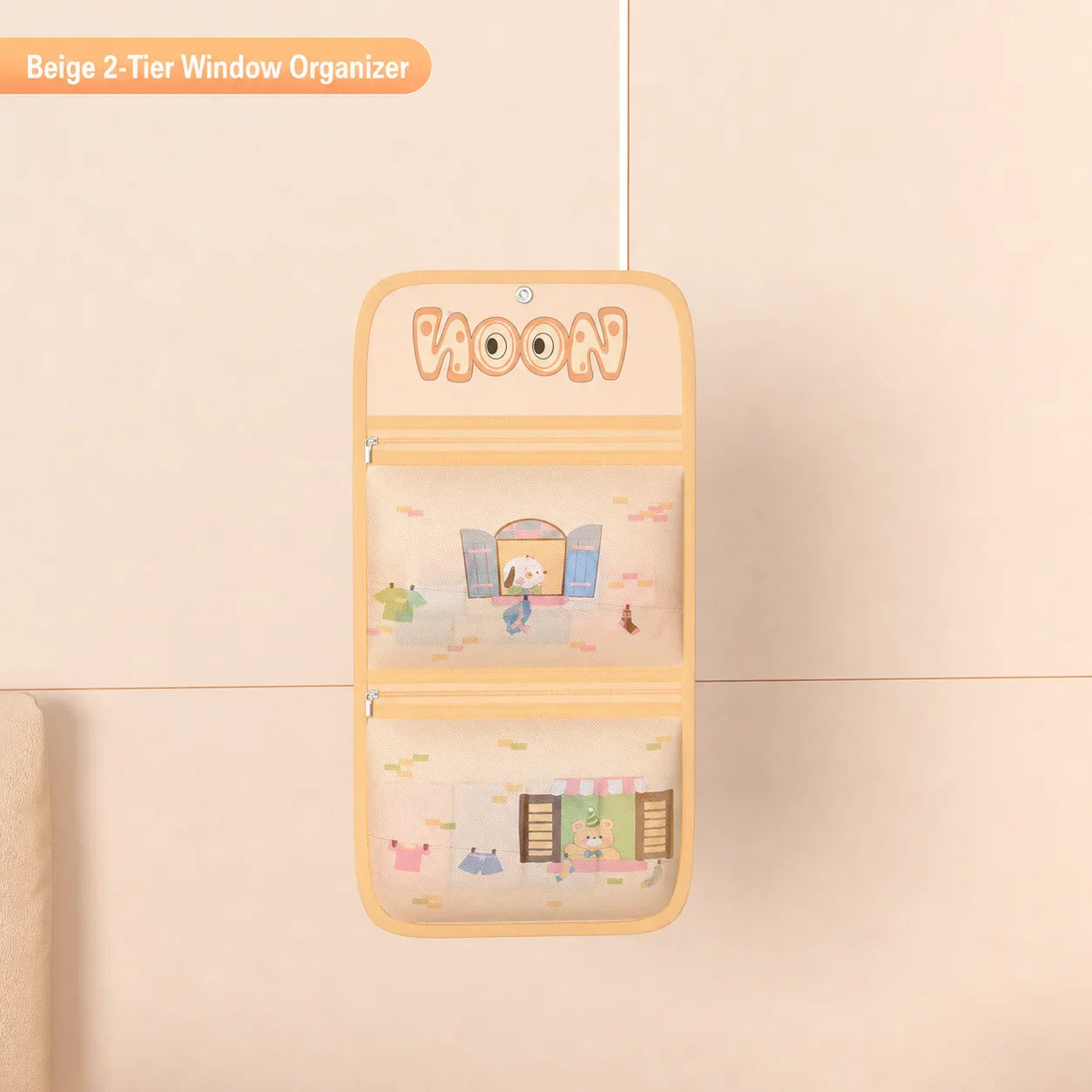 Hanging Mesh Storage Bag – Cartoon Closet Organizer