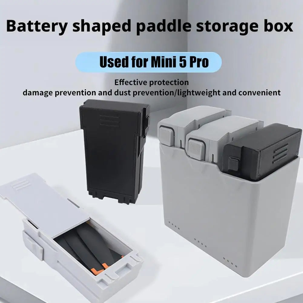 For DJI Mini 5 Pro Battery-shaped Blade Storage Box, Compression-resistant And Drop-proof Propeller Protection Box Peaceful Pleasures Health and Wellness