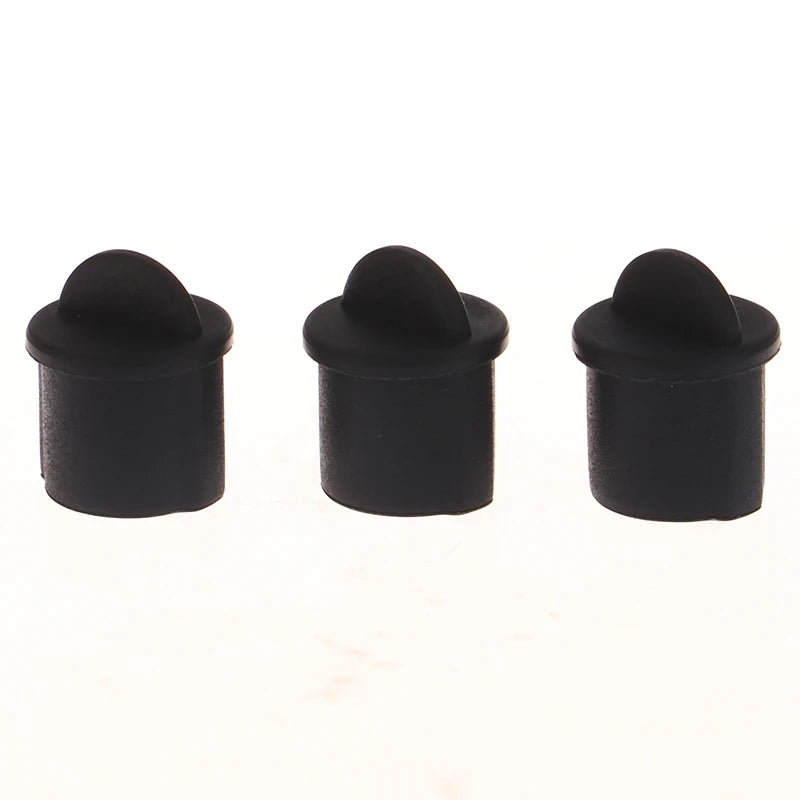 New Uxcell 10pcs Silicone BNC Anti-Dust Stopper Cap Cover for Female Jack Black Inside Install Dia 9.5 mm - 11 mm Peaceful Pleasures Health and Wellness