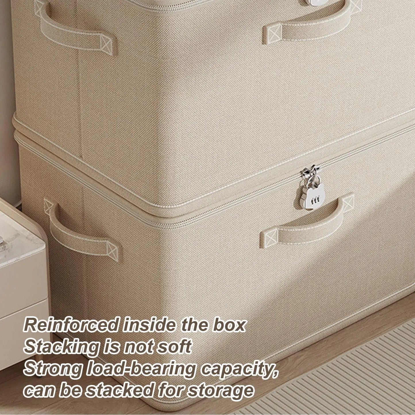Lockable Foldable Storage Box with Combination Lock | Wardrobe