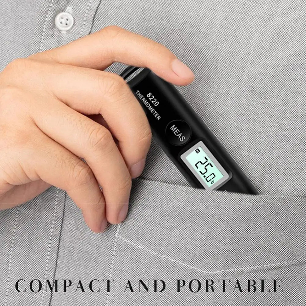 Contactless Digital Infrared Thermometer with LCD Handheld Portable Pocket Temperature Pen Portable Pocket Temperature Pen Peaceful Pleasures Health and Wellness